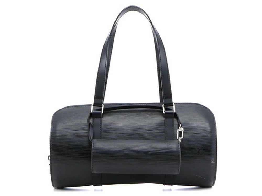 LOUIS VUITTON Handbag Soufflot Epi Noir Black